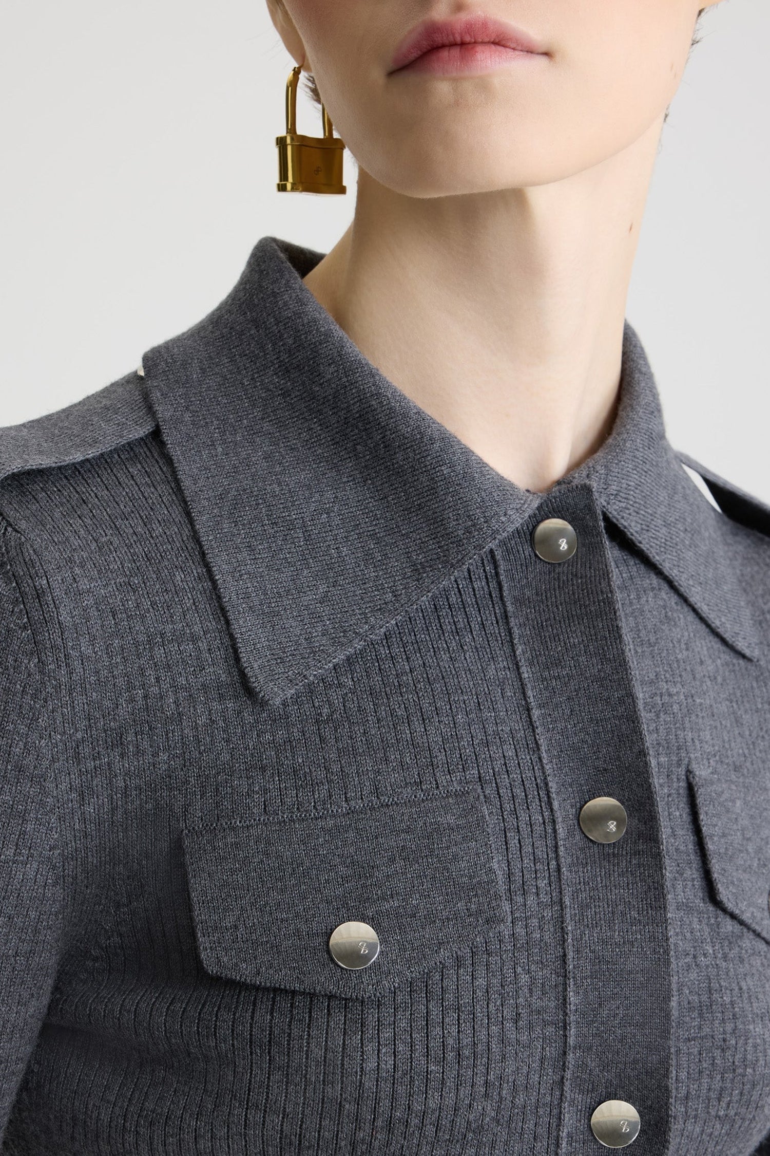 Pull côtelé en laine - Mercury