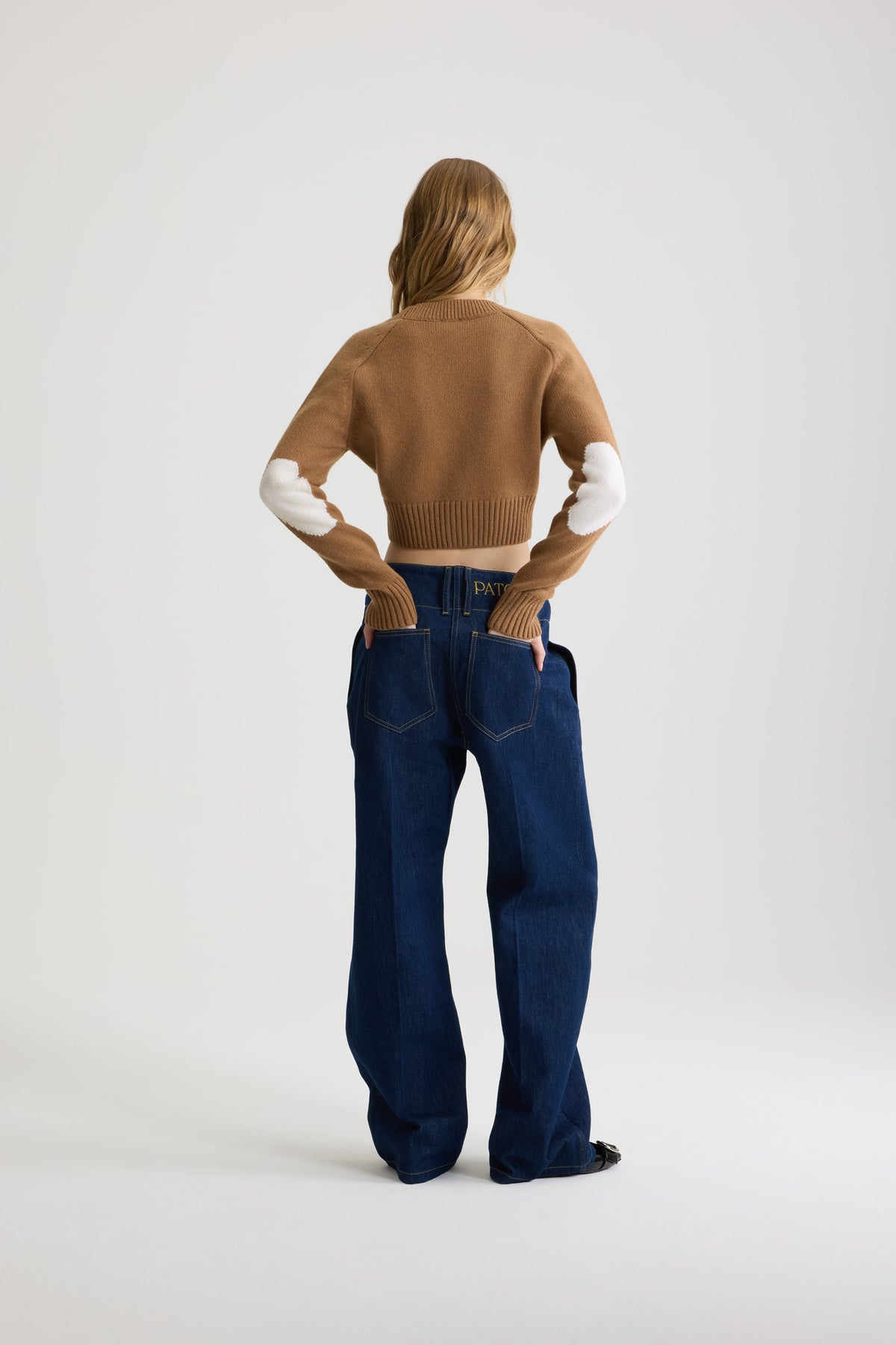 Nutmeg / Cardigan court en laine et cachemire