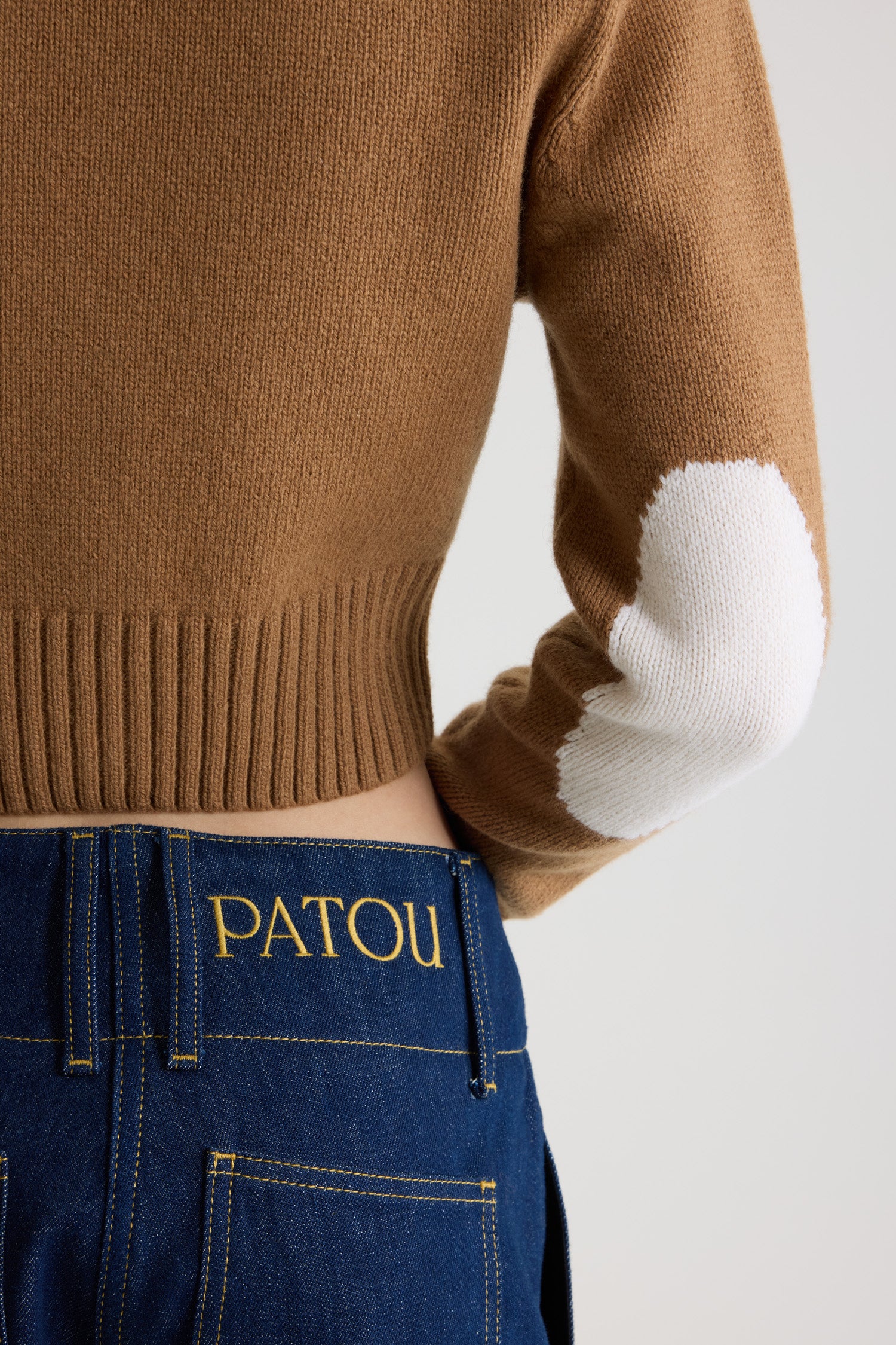 Nutmeg / Cardigan court en laine et cachemire