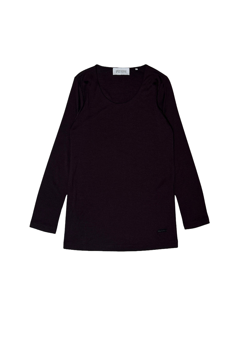 T-shirt col rond - Grenat