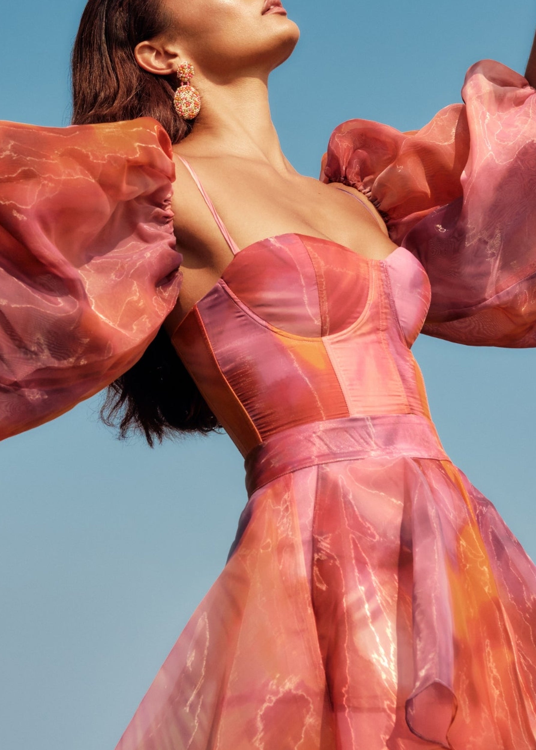 Kokos printed flared shorts - Dandi Print