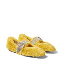 Krista ballerinas - Yellow & Crystal