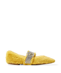 Krista ballerinas - Yellow & Crystal