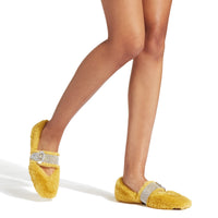 Krista ballerinas - Yellow & Crystal