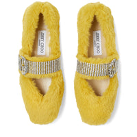 Krista ballerinas - Yellow & Crystal