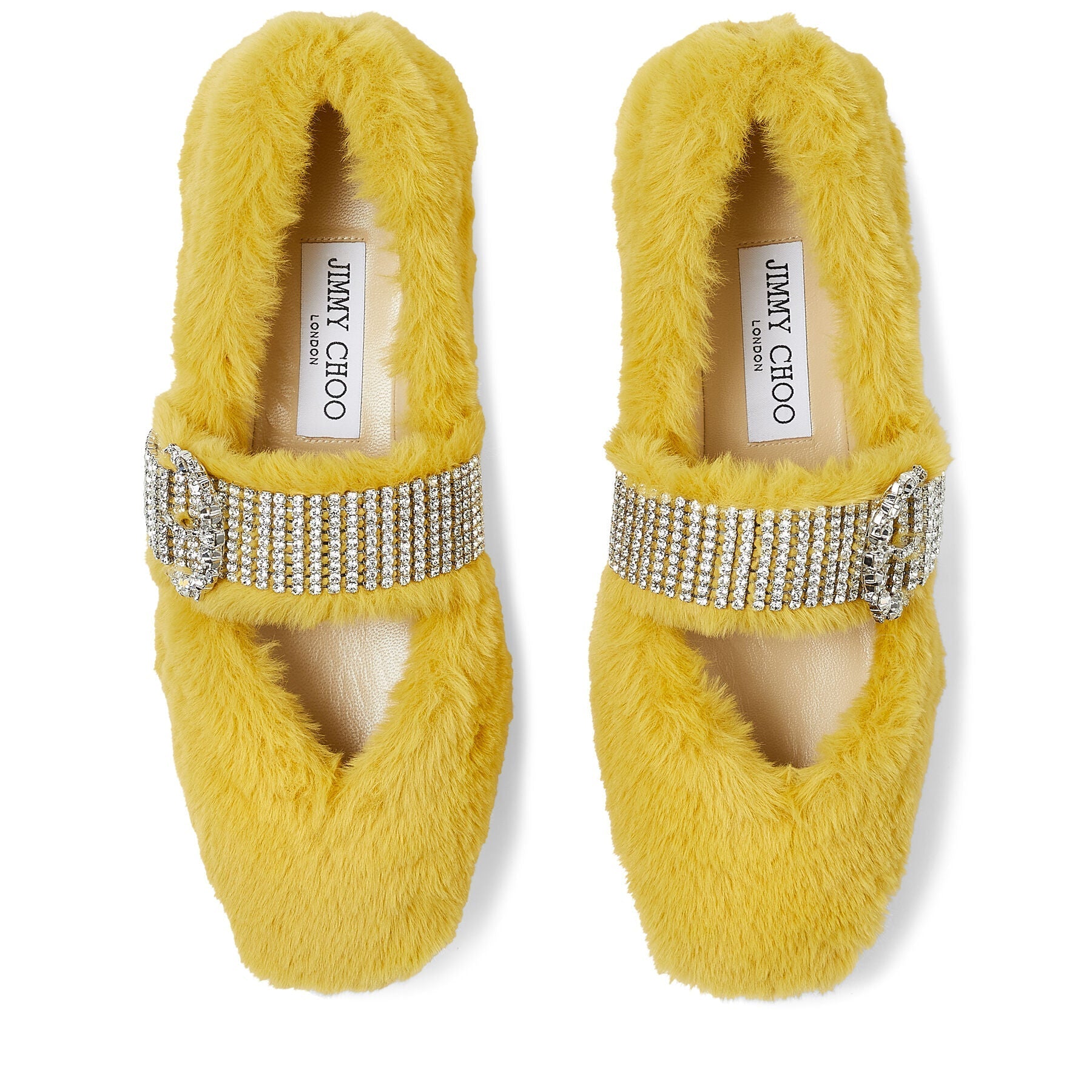 Krista ballerinas - Yellow & Crystal