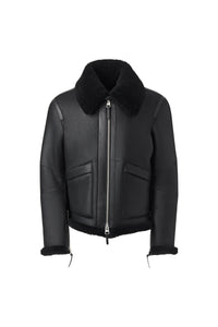Black Men's Shearling Jacket