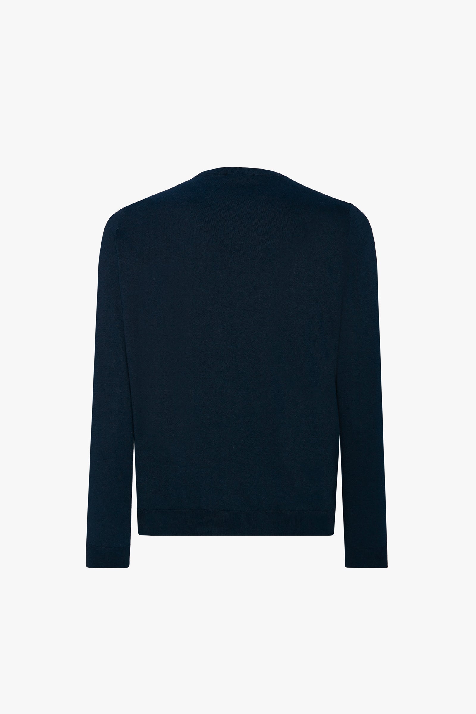 Pull à maille en soie mélangée - Bleu