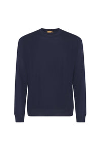 Pull en laine fine - Bleu