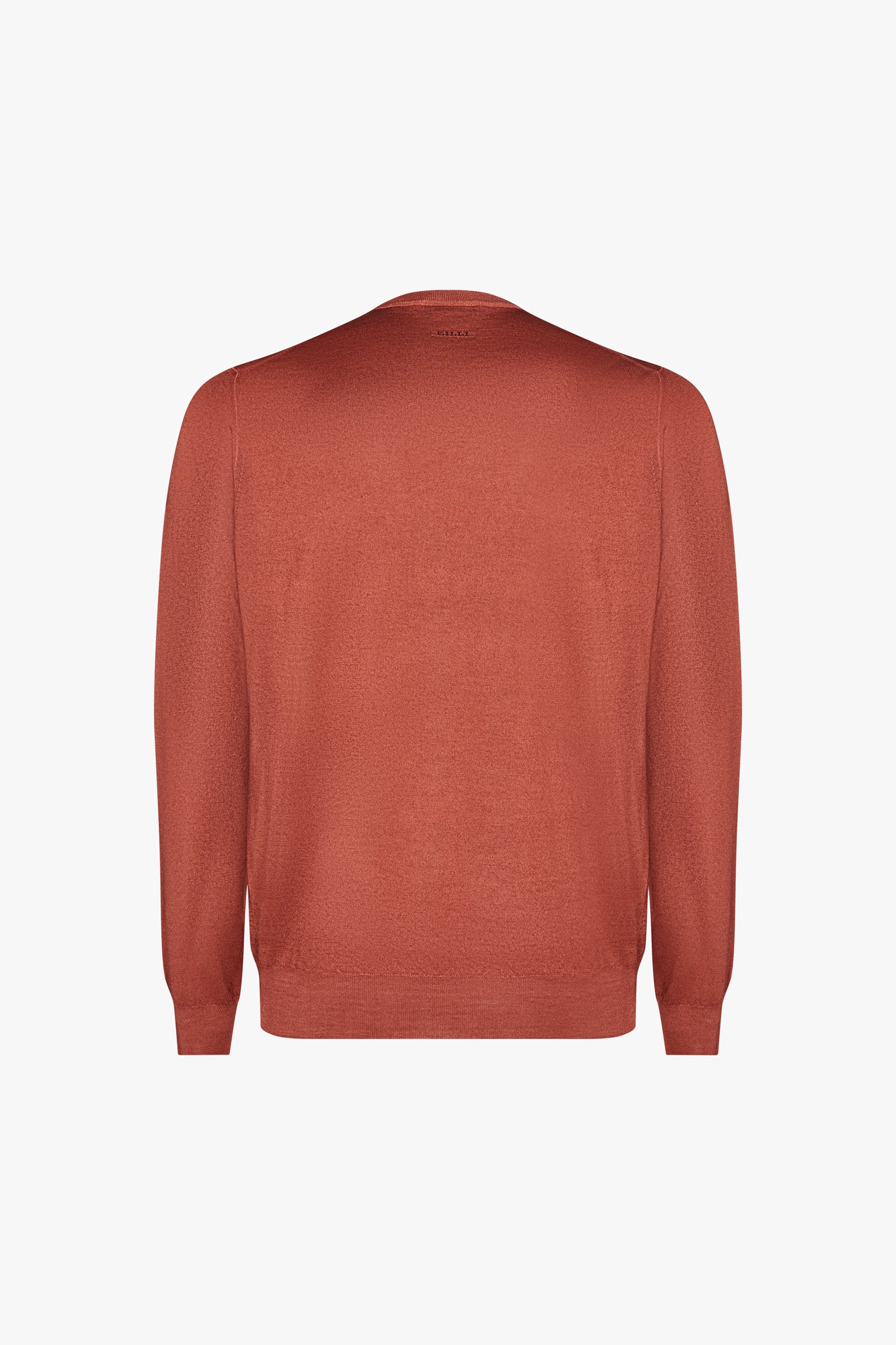 Ribbed wool jumper - Orange