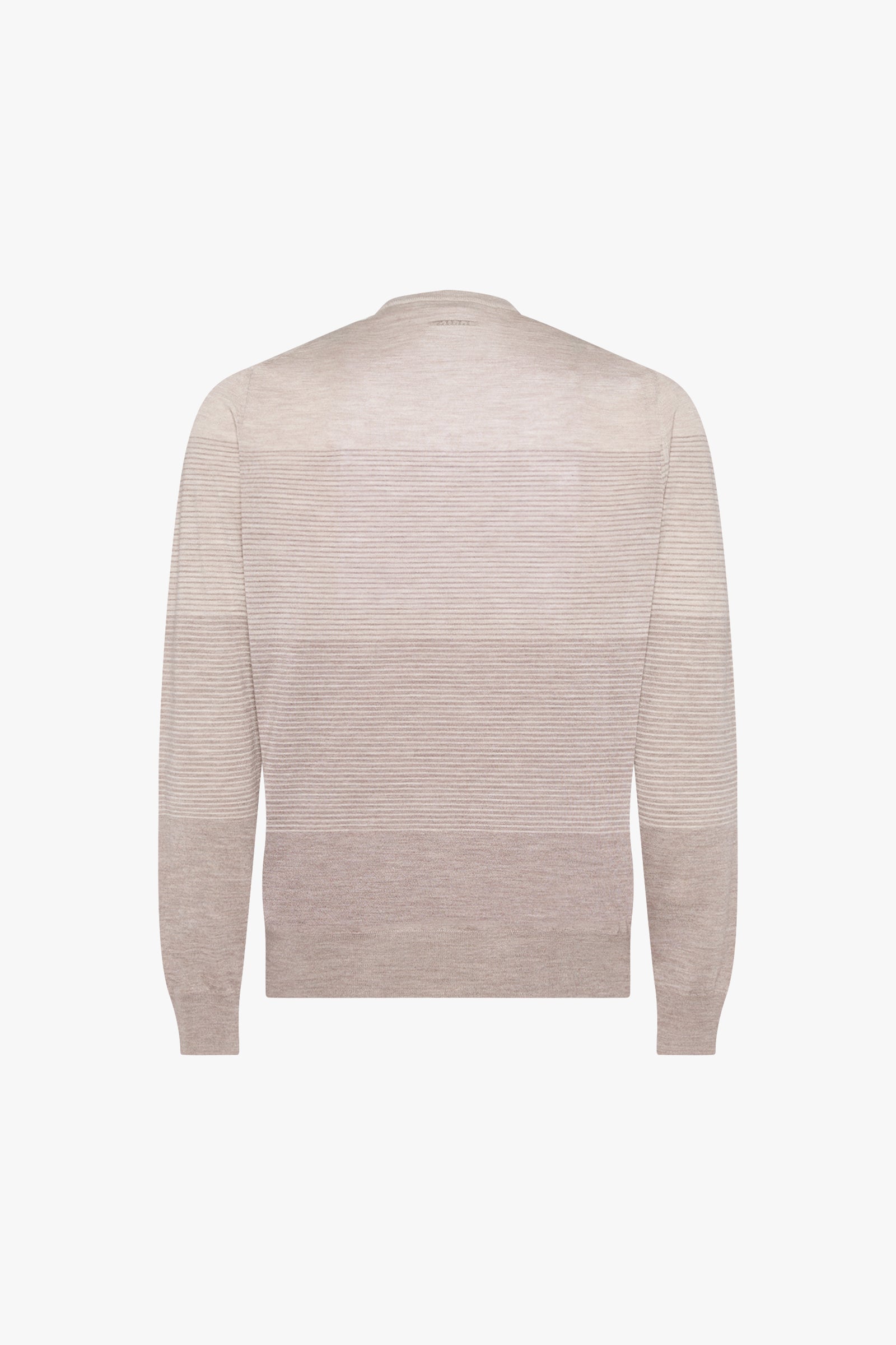 Pull à rayures dégradées en laine - Multicolore