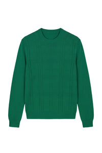 Pull à col rond à manches longues en cachemire - Bright Green