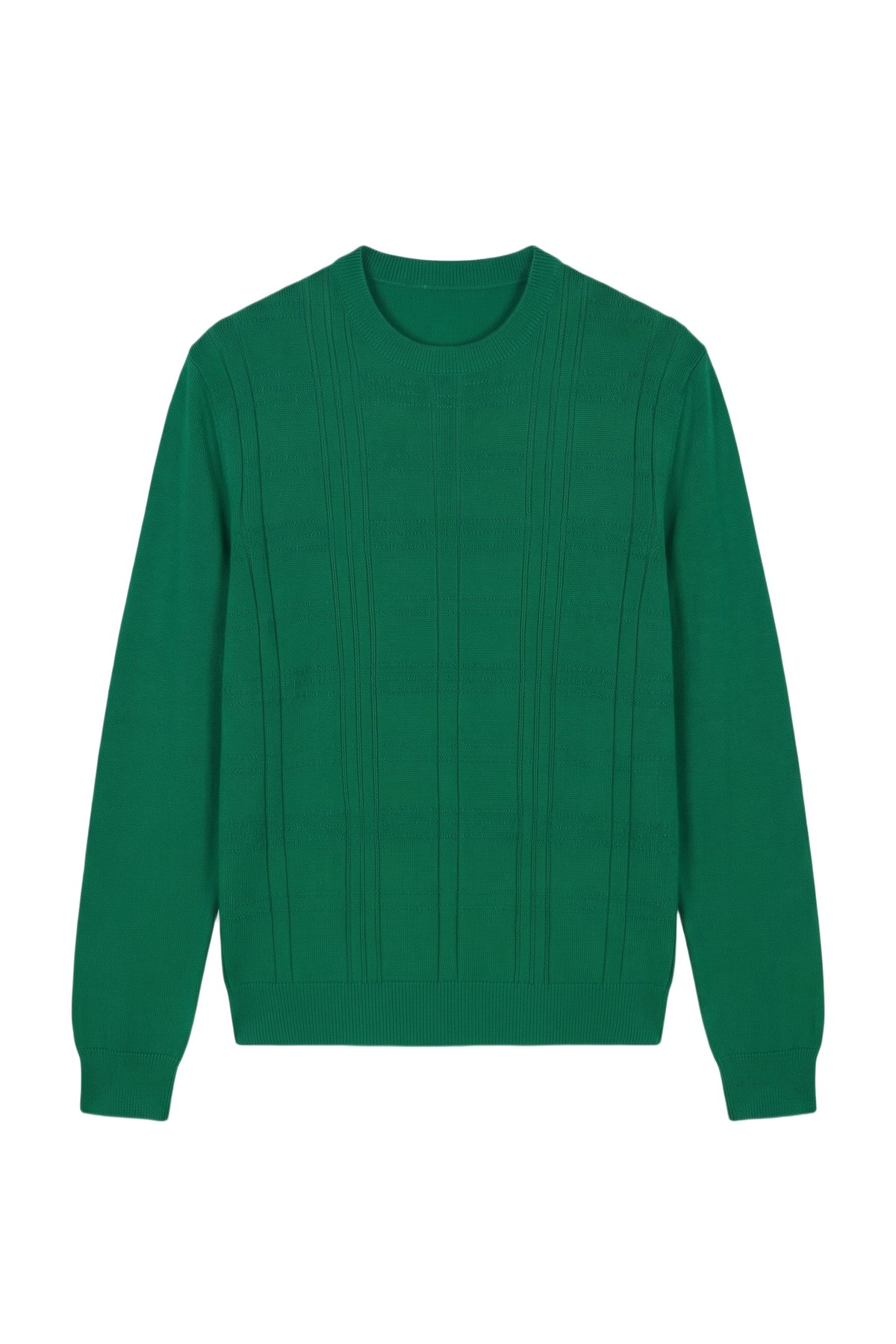 Pull à col rond à manches longues en cachemire - Bright Green