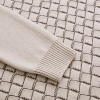 Pull à col rond à manches longues en cachemire - Pale Fawn