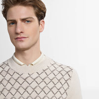 Pull à col rond à manches longues en cachemire - Pale Fawn