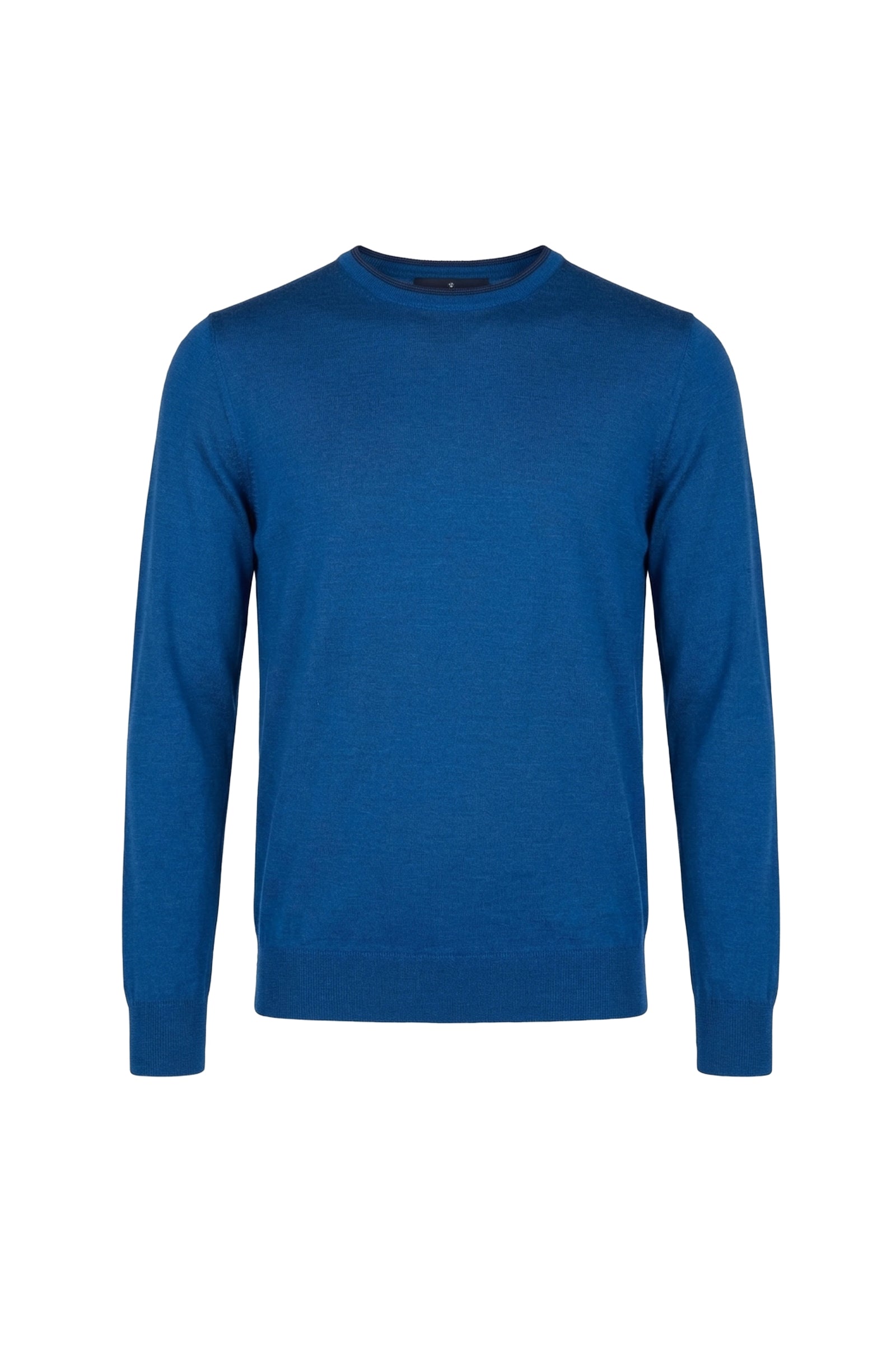 Pull raglan en laine fine - Bleu