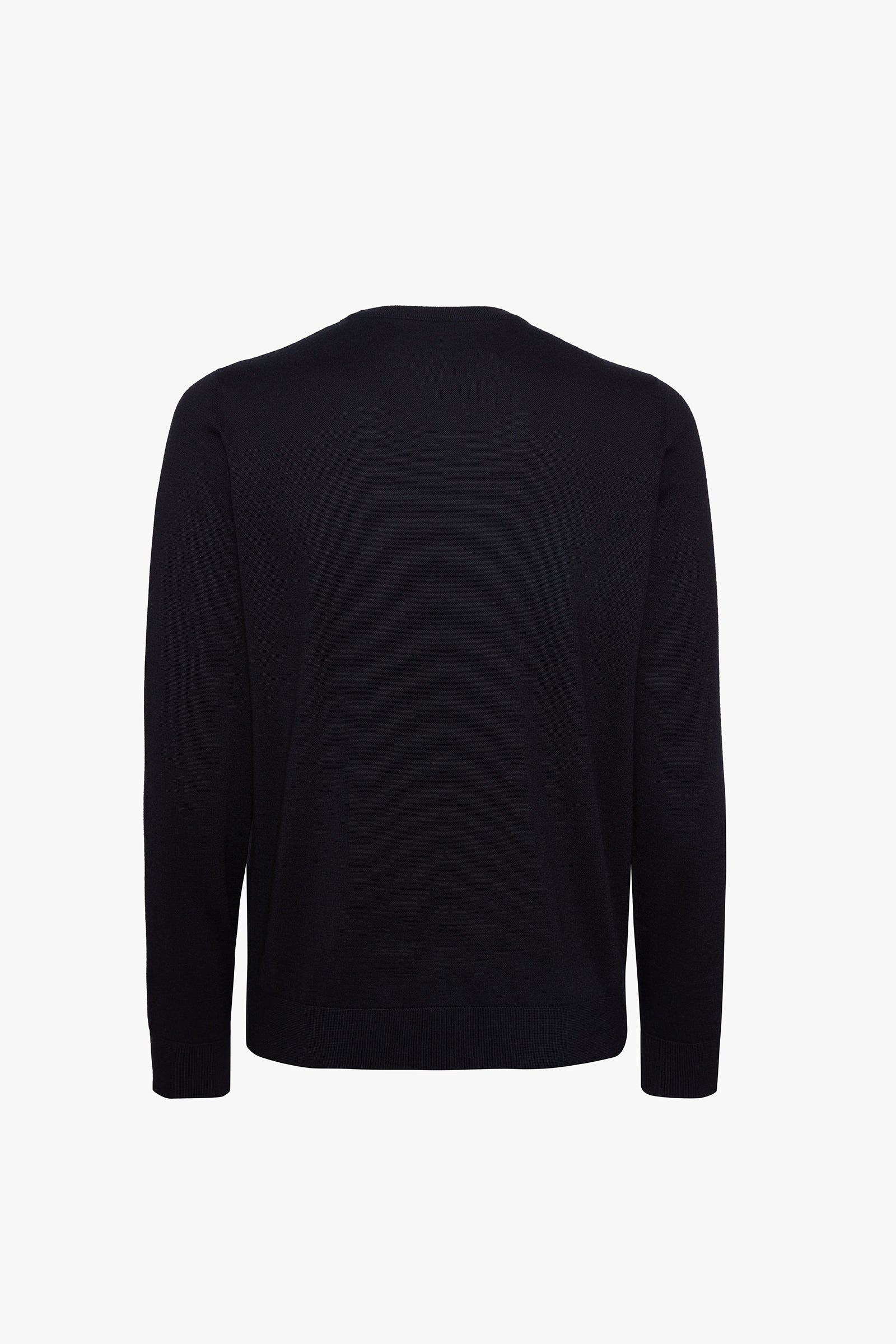 Pull à rayures poitrine en cachemire - Noir
