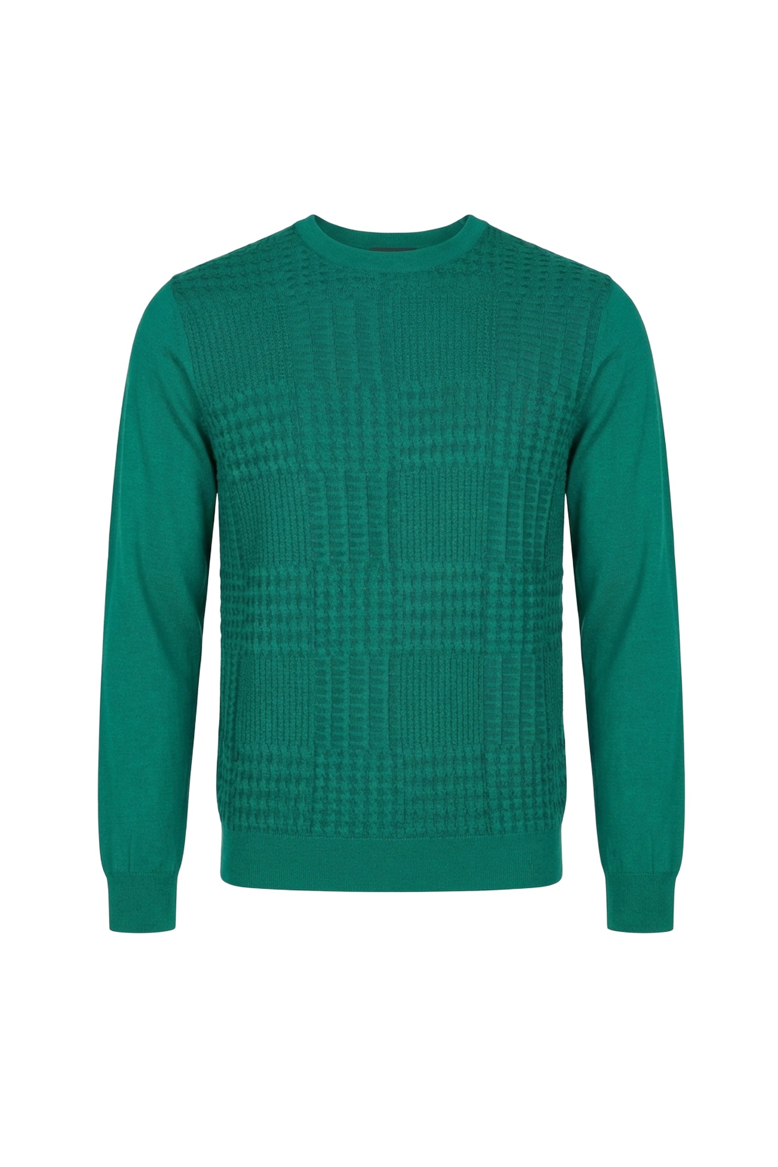 Textured cashmere jumper - Green