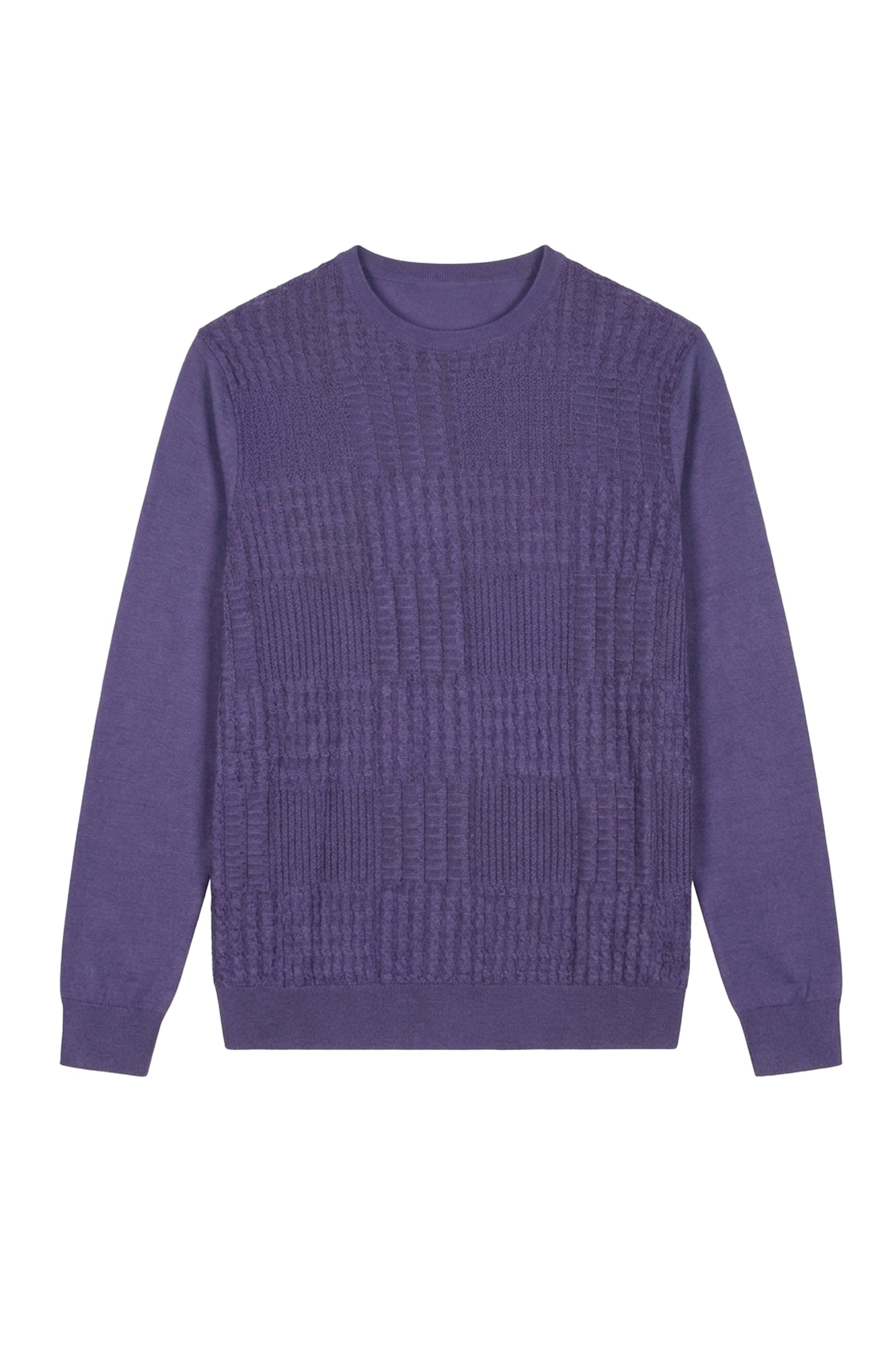 Geometric cashmere jumper - Purple