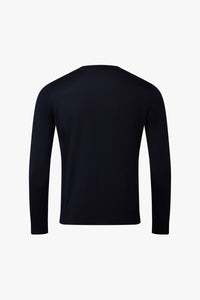 Pull à motif en cachemire - Bleu