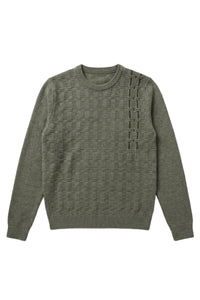 Pull à col rond à manches longues en cachemire - Winter Eucaliptum