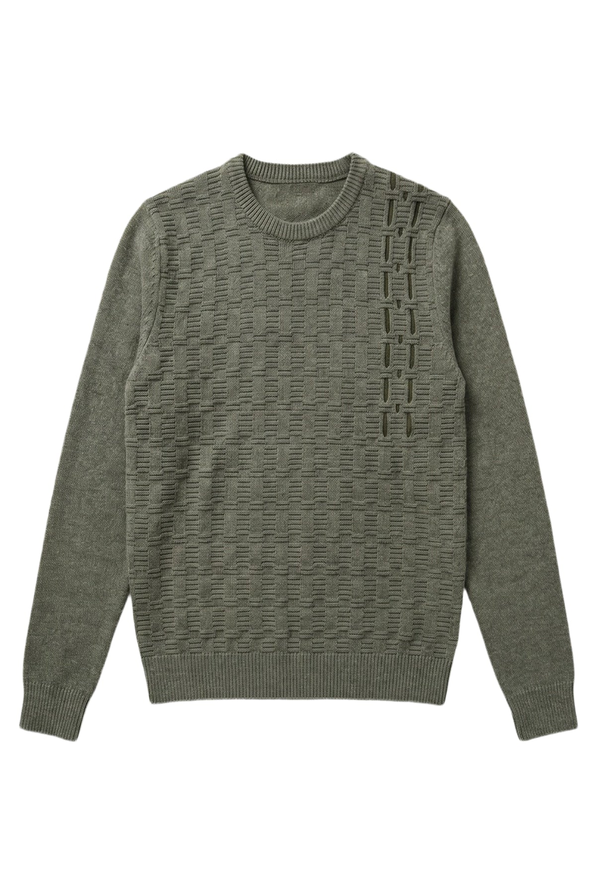 Pull à col rond à manches longues en cachemire - Winter Eucaliptum