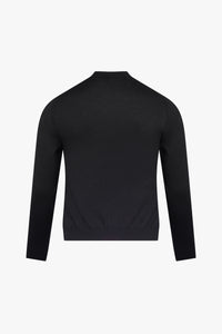 Pull à maille géométrique en cachemire - Noir