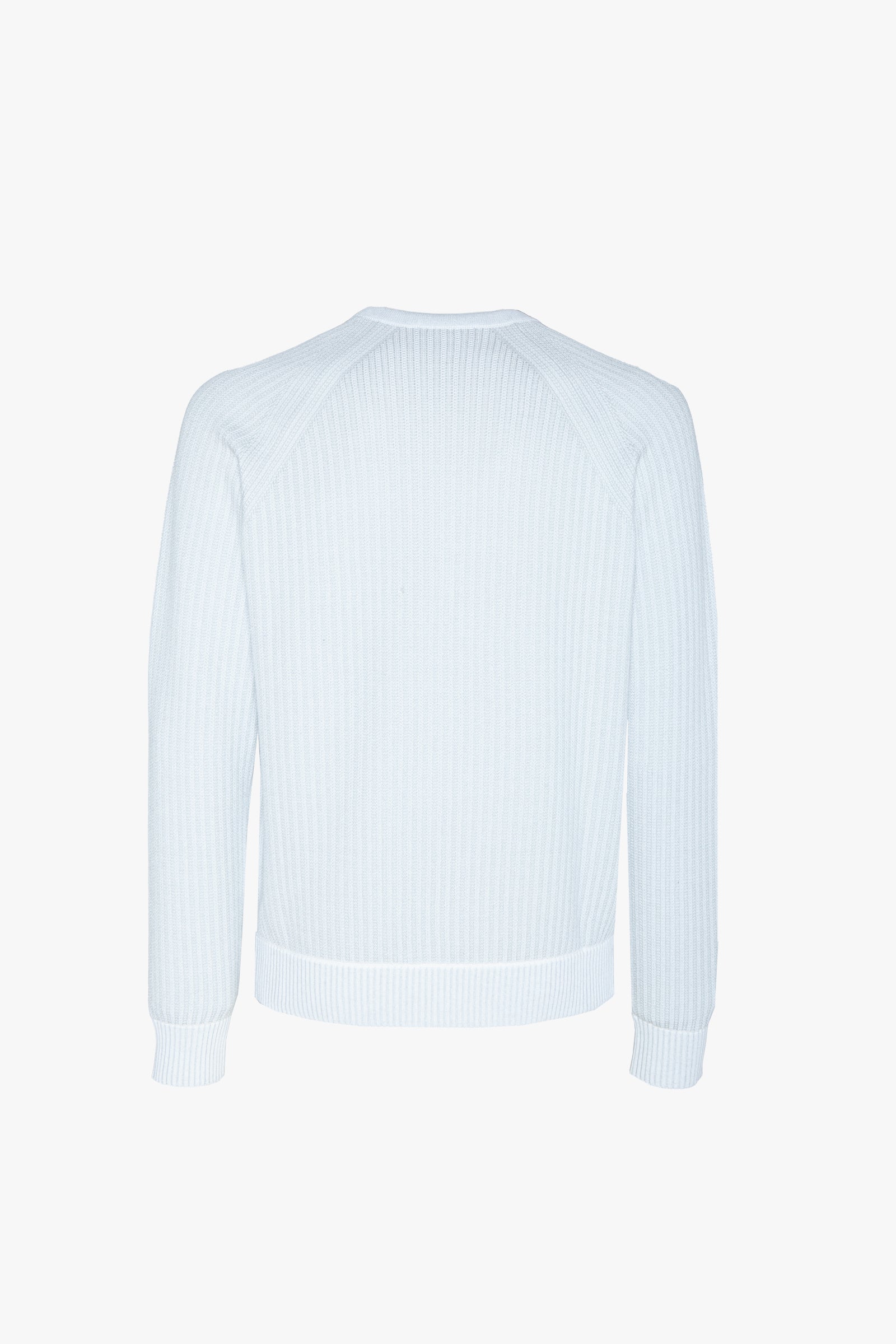 Pull à manches raglan en soie mélangée - Gris perle