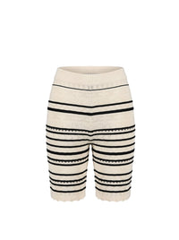 Cycling shorts with openwork pattern - Burro & Nero