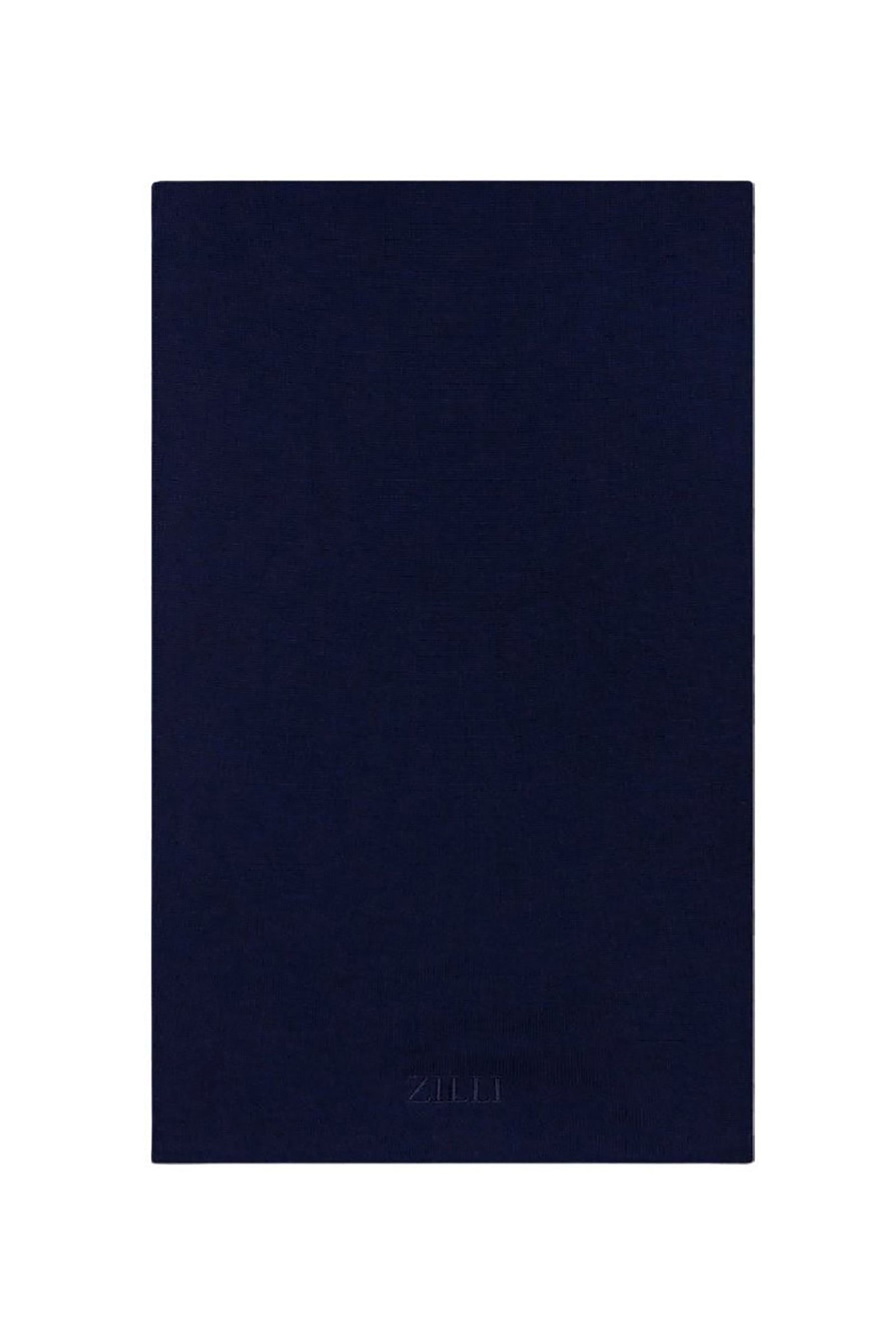 Tone-on-tone cashmere embroidery scarf - Blue