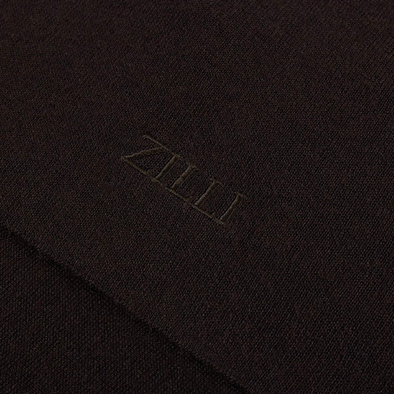 Cashmere embroidered hat - Brown