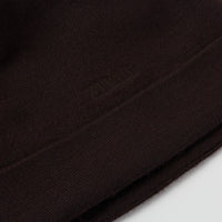 Cashmere embroidered hat - Brown