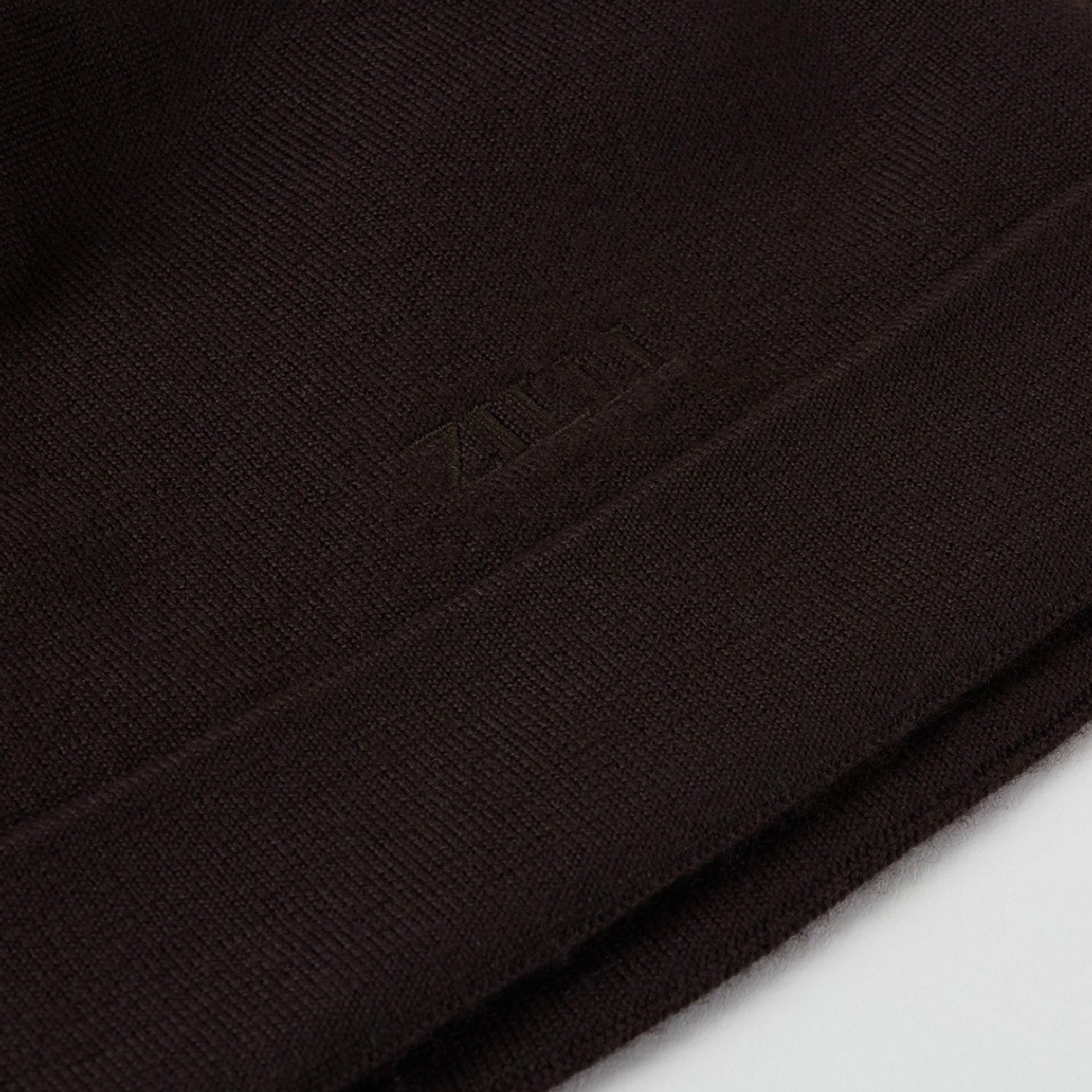 Cashmere embroidered hat - Brown