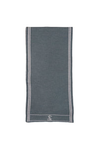 Two-tone cashmere and silk blend scarf - Winter Eucaliptum