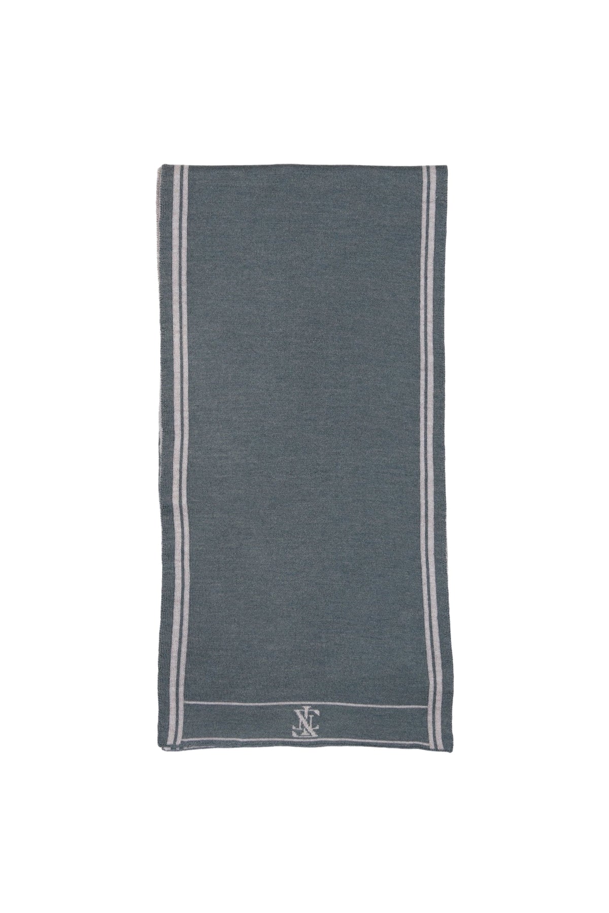 Two-tone cashmere and silk blend scarf - Winter Eucaliptum