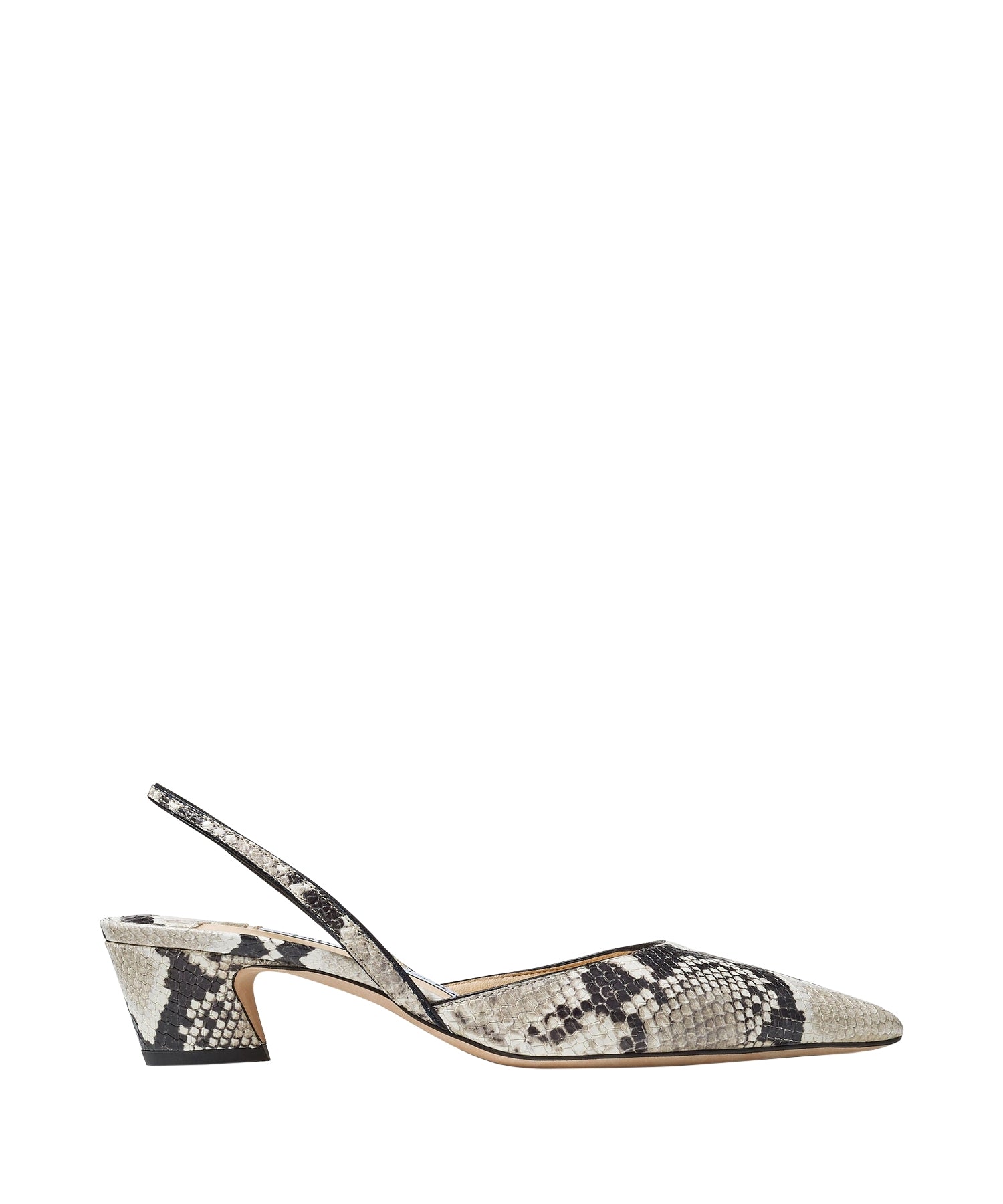 Slingbacks 40 en cuir à imprimé python - Roccia