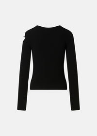 Georgia ribbed jumper - Black