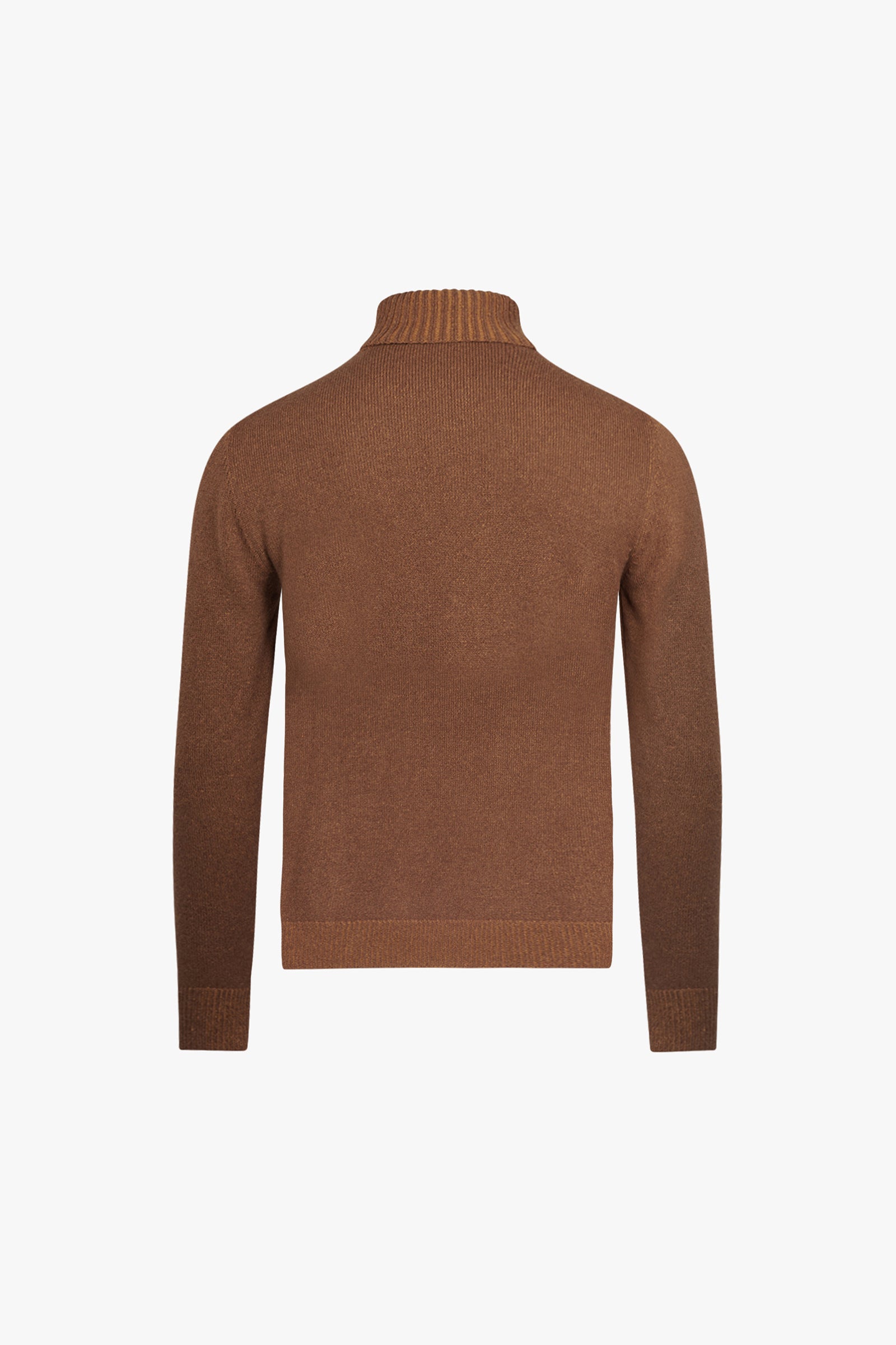 Pull à col roulé et motifs torsadés en cachemire - Marron