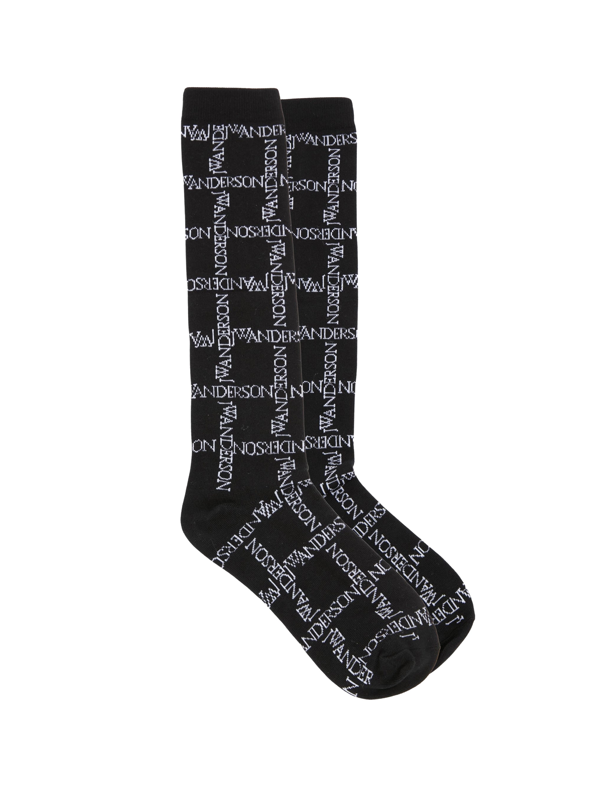 Chaussettes mi-longues à logo JWA - Black & White