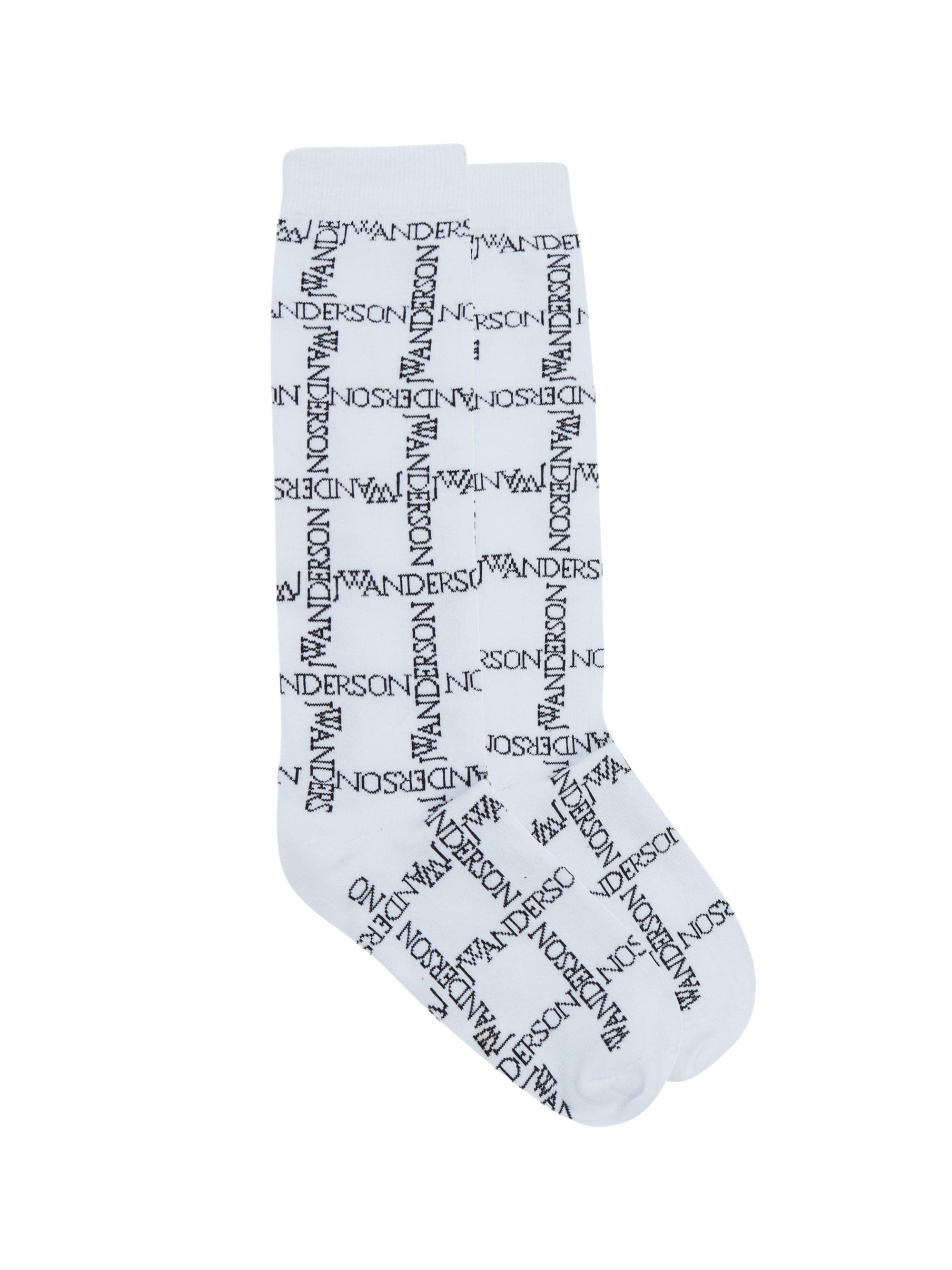 Chaussettes mi-longues à logo JWA - White & Black