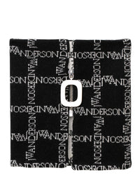 Collier Plié Avec Grille De Logos - Black/Off White