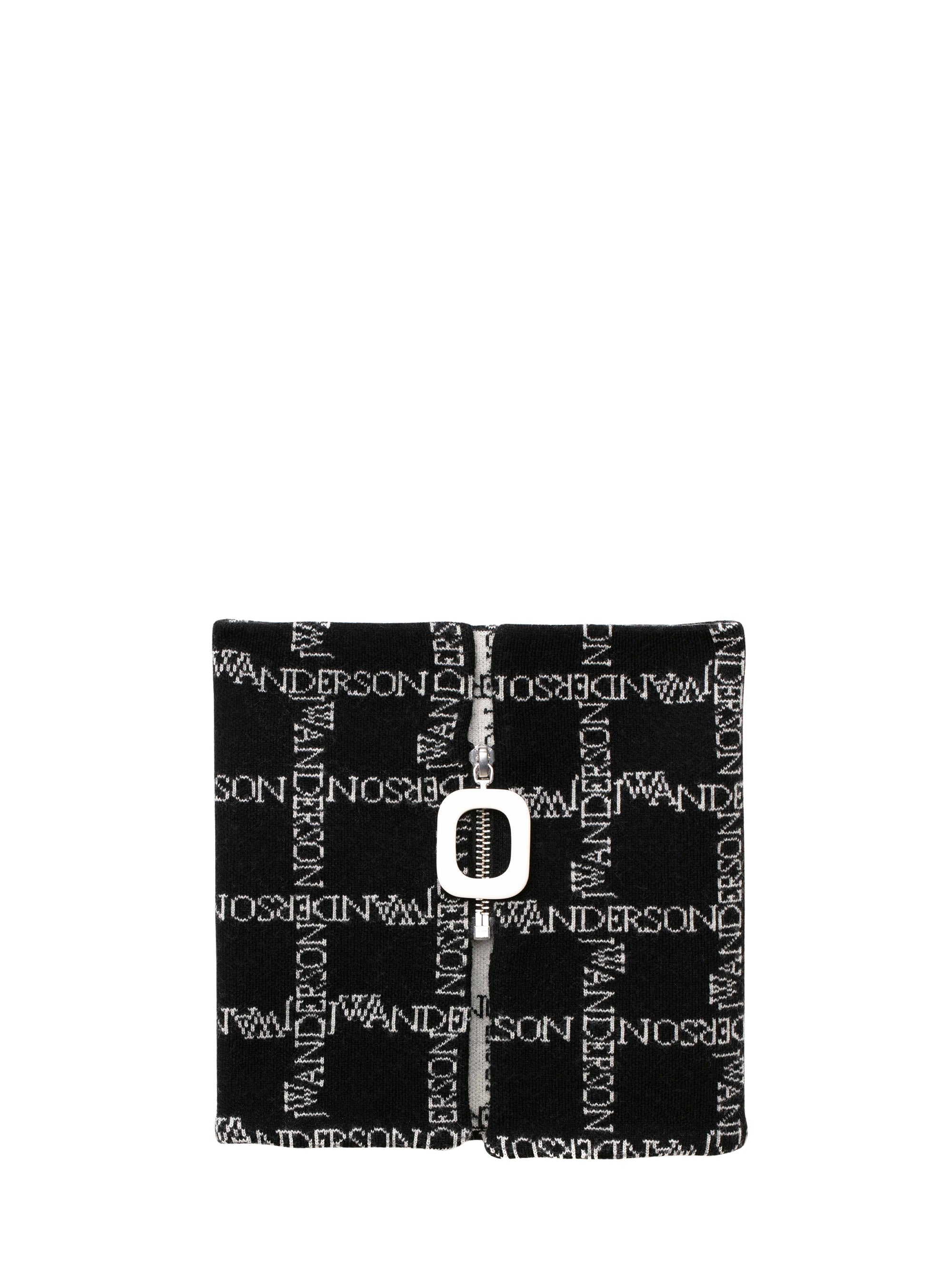 Collier en laine - Black & Off White
