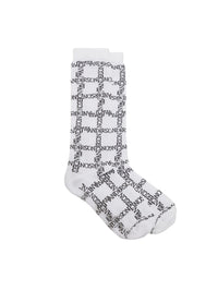 Chaussettes courtes à logo JWA - White & Black
