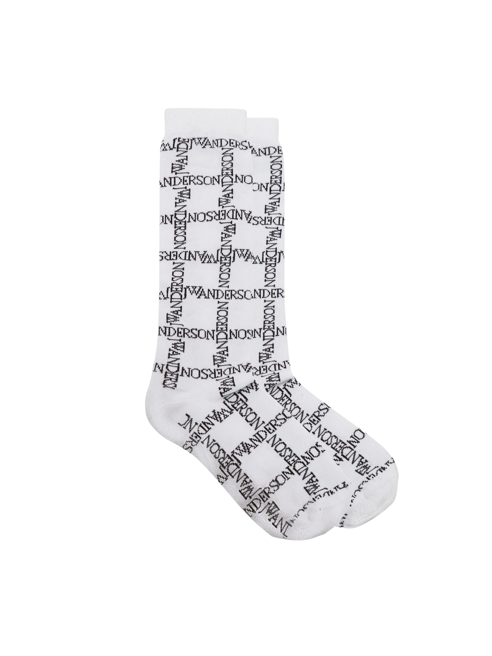 Chaussettes courtes à logo JWA - White & Black