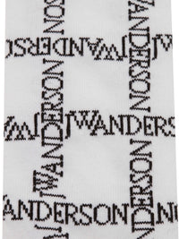 Chaussettes Longues À Grille Et Logo - White/Black