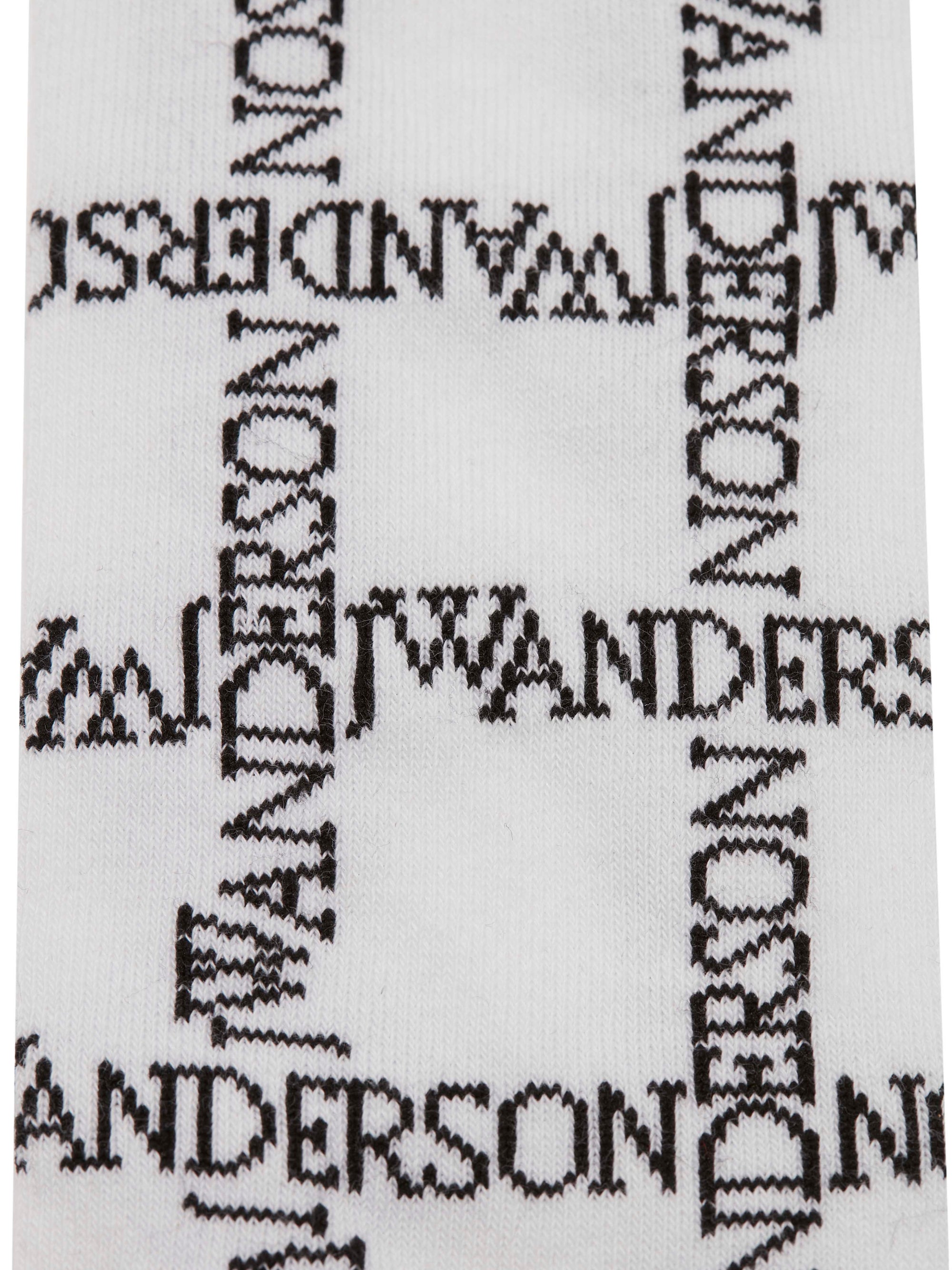 Chaussettes Longues À Grille Et Logo - White/Black