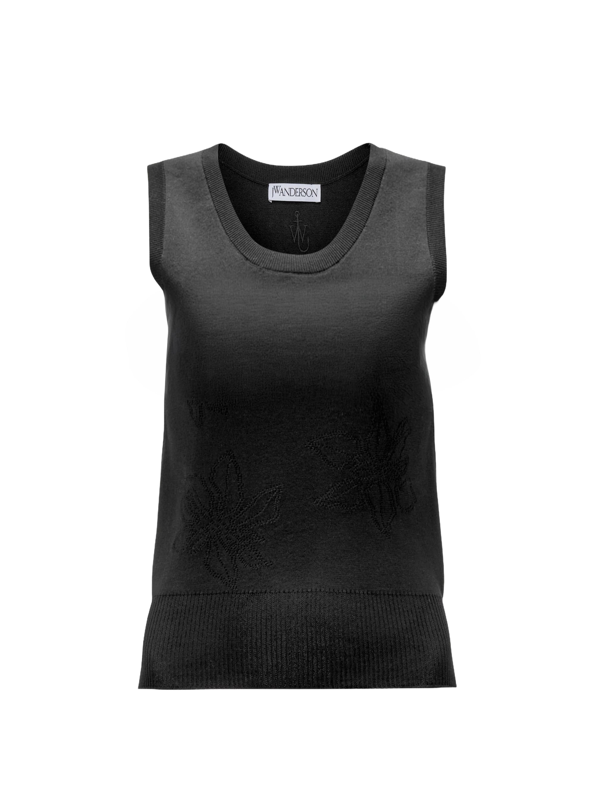 Knitted tank top - Black