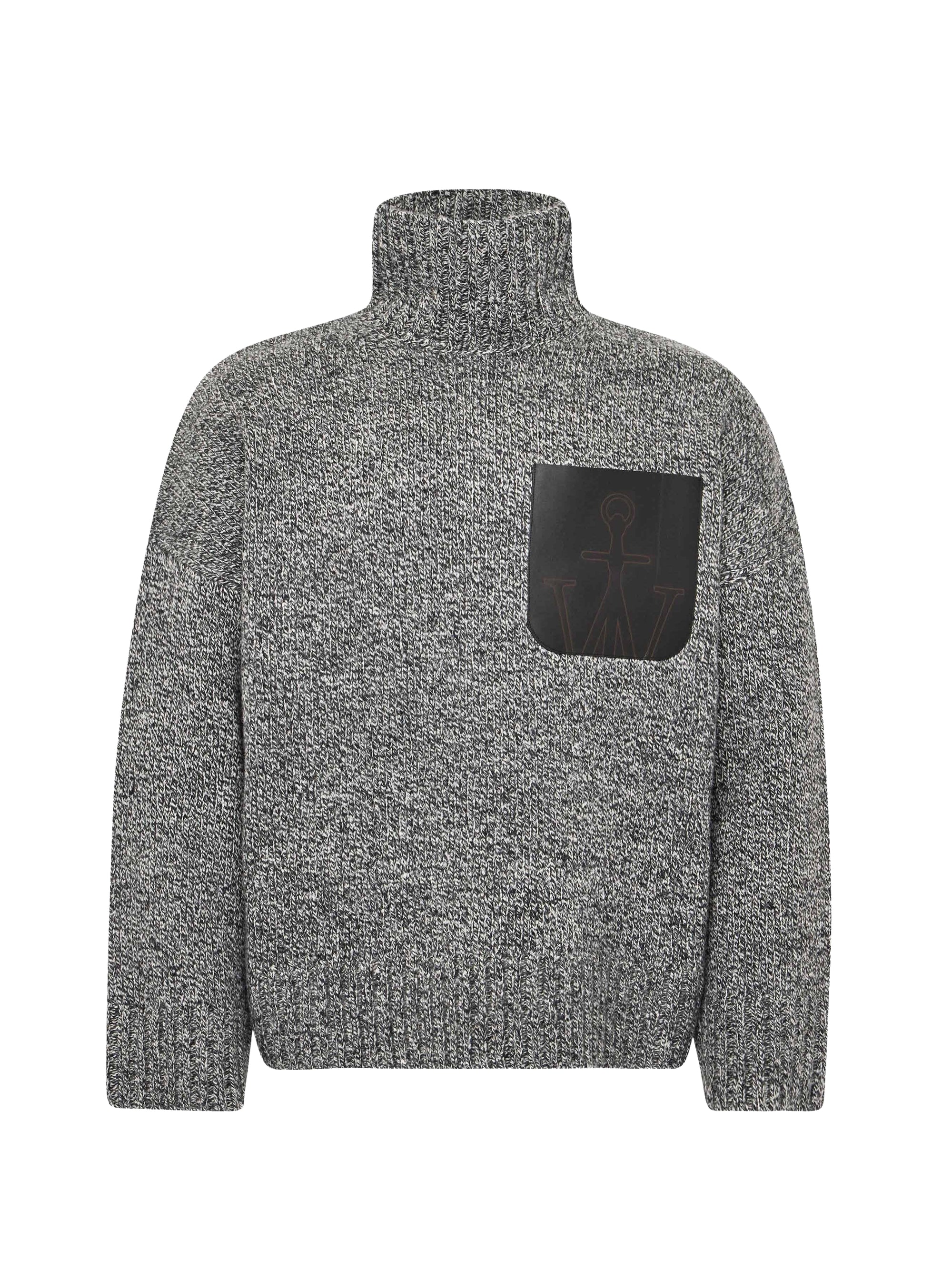Pull col roulé en laine - Grey