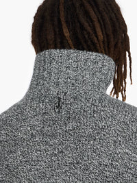 Pull À Poches En Cuir - Grey