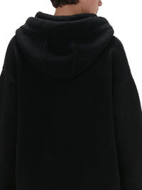Sweat À Capuche Avec Fermeture Éclair Et Motif Ancres - Black